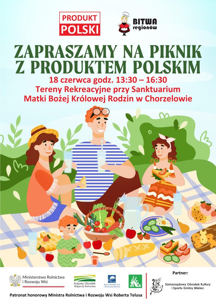 Miniaturka artykułu Serdecznie zapraszamy na piknik z produktem polskim, który odbędzie się 18 czerwca 2023r.
