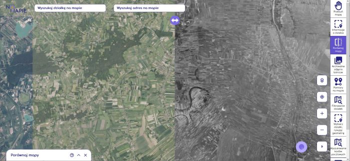Miniaturka artykułu Zdjęcia lotnicze obejmujące obszar gminy Czermin z 1944 roku.