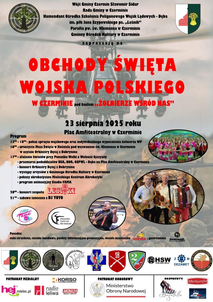 Miniaturka artykułu Obchody Święta Wojska Polskiego w Czerminie – 23 sierpnia 2025 roku