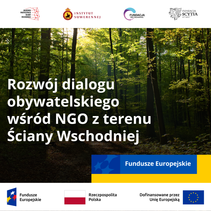 Miniaturka artykułu Projekt pn. „Rozwój dialogu obywatelskiego wśród NGO z terenu ściany wschodniej” w ramach Programu Fundusze Europejskie dla Rozwoju Społecznego 2021-2027 współfinansowanego z Europejskiego Funduszu Społecznego Plus