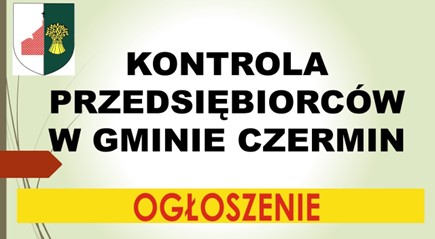 Miniaturka artykułu Kontrola Przedsiębiorców w Gminie Czermin