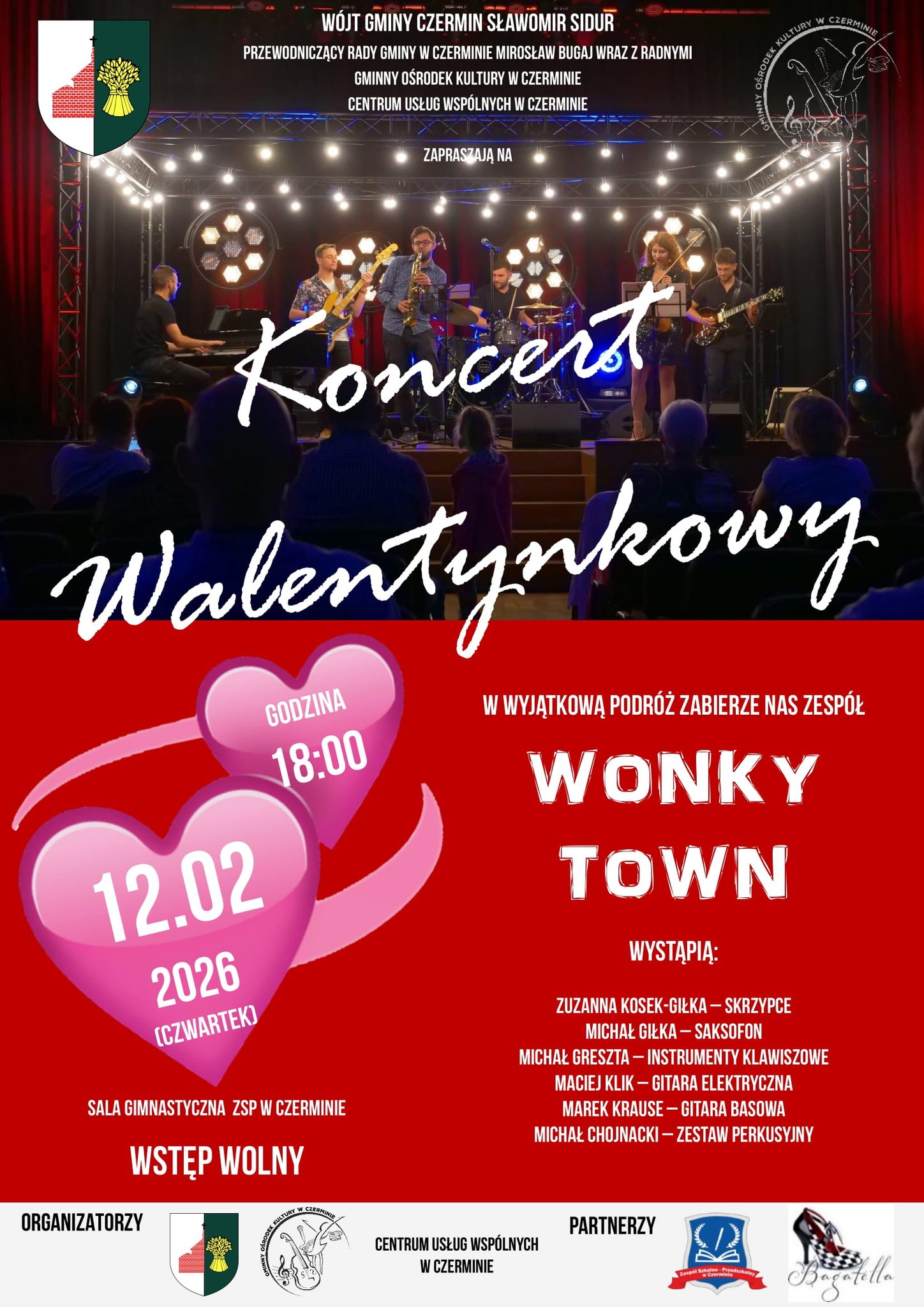 Miniaturka artykułu Zapraszamy na Koncert Walentynkowy 12.02.2026r.