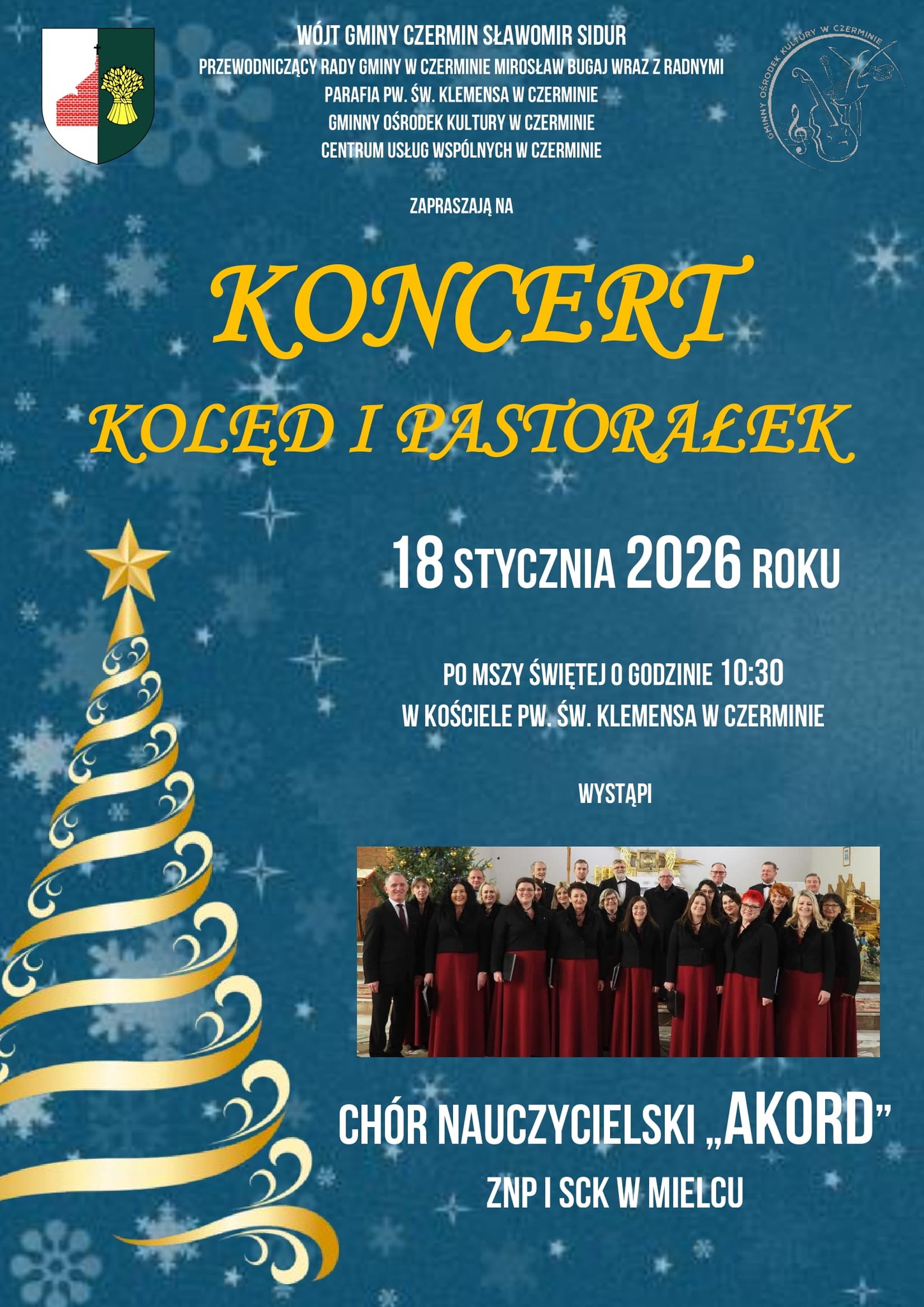 Miniaturka artykułu Zapraszamy na koncert kolęd i pastorałek 18.01.2025r.