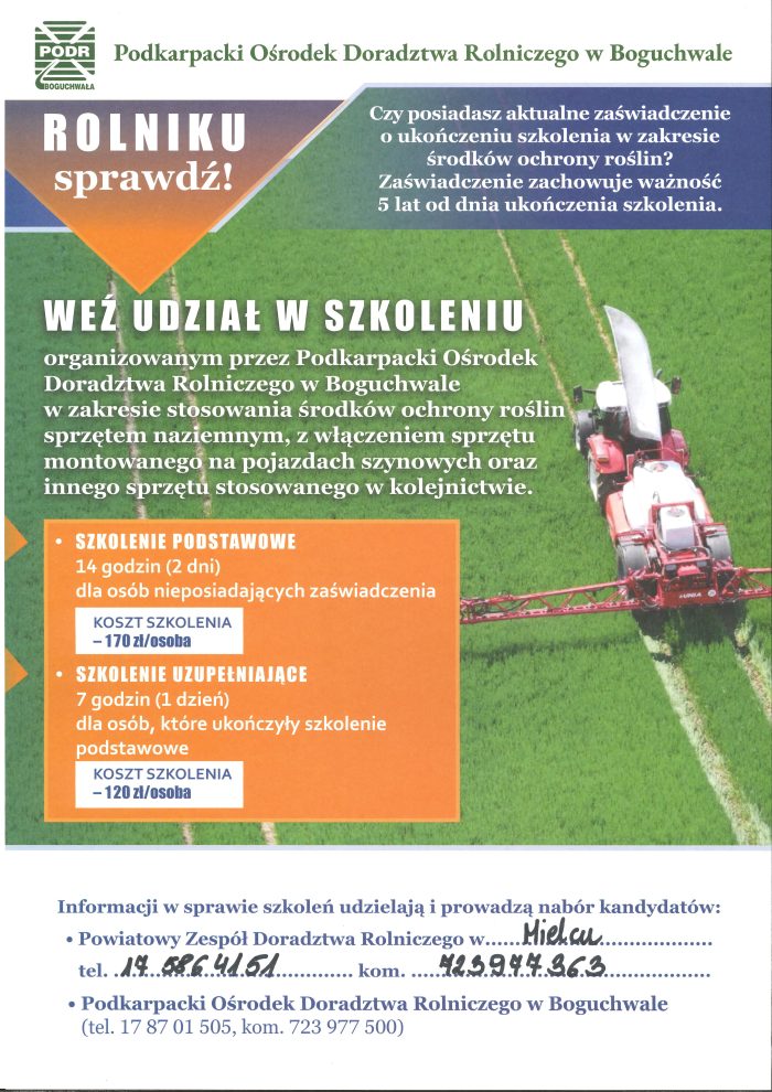 Miniaturka artykułu Szkolenia chemizacyjne