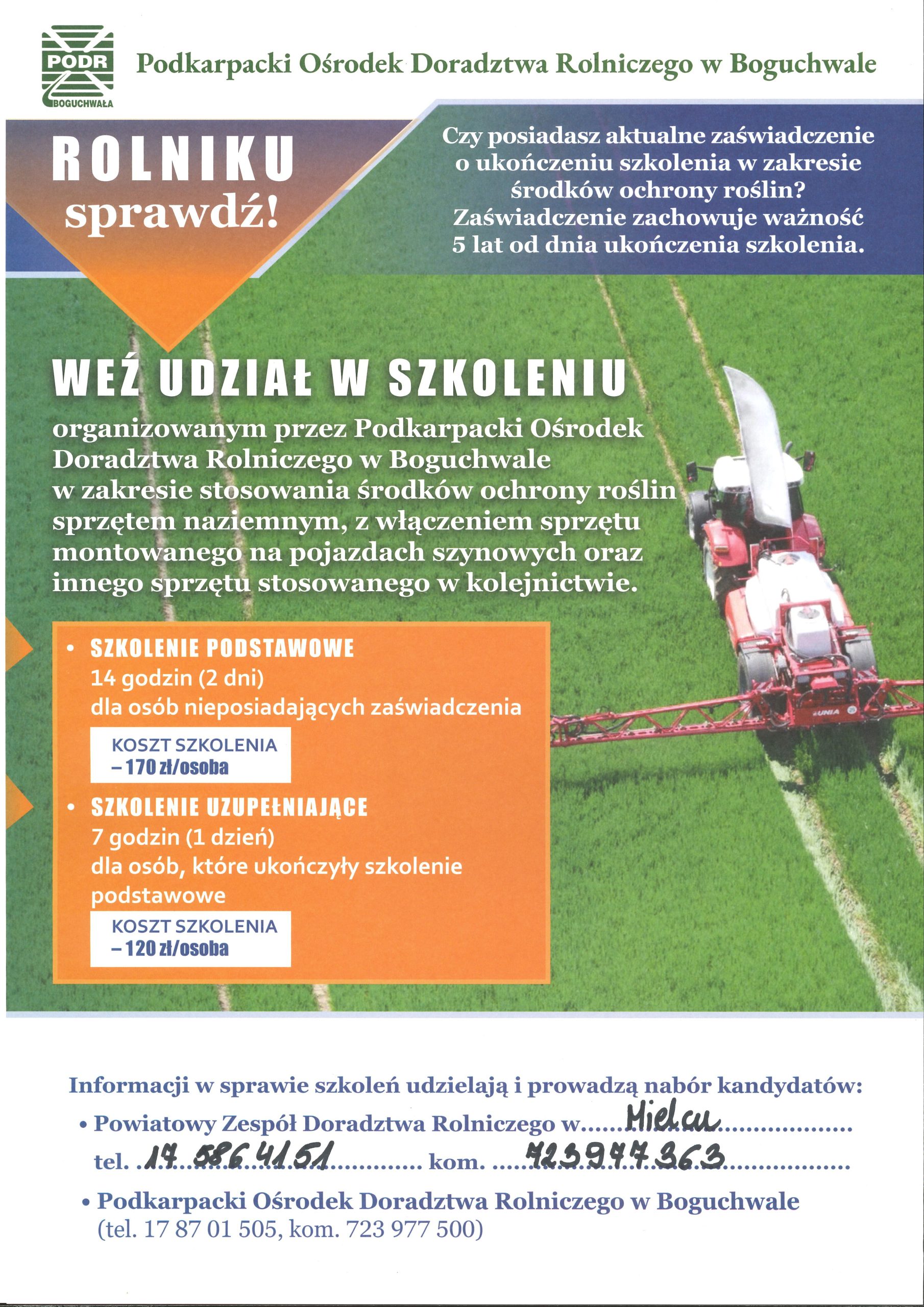 Miniaturka artykułu Szkolenia chemizacyjne