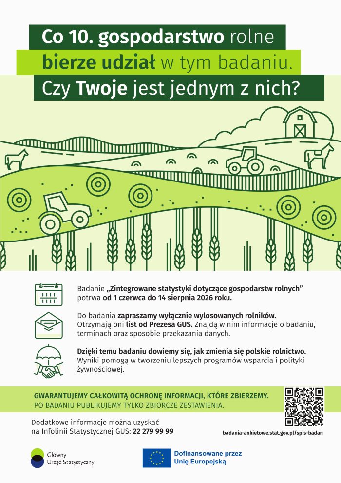 Miniaturka artykułu Badanie statystyczne „Zintegrowane statystyki dotyczące gospodarstw rolnych”