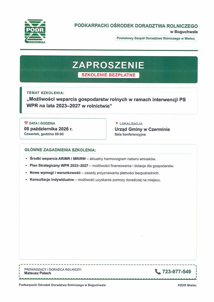 Miniaturka artykułu Szkolenie PODR